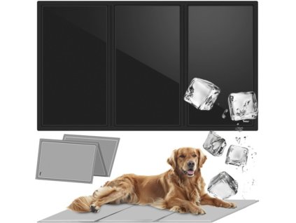 Chladicí podložka pro psa nebo kočku 110 x 70 cm (Barva Černá)