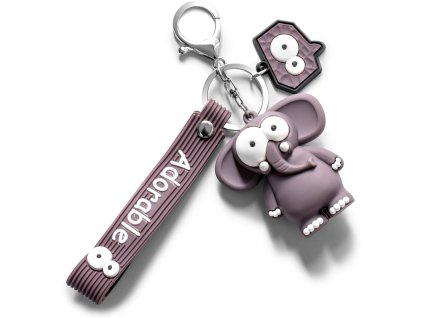 18753 1 privesek na klice 3d slon 2