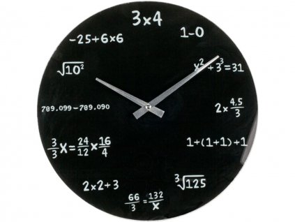 Matematické hodiny sklenené