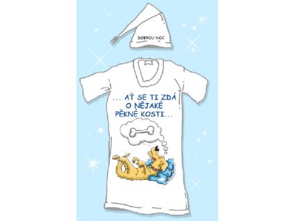 Noční košile - Ať se ti zdá o nějaké pěkné kosti (Velikost XL)