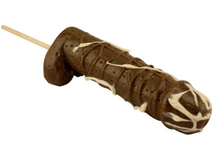 Lízatko vzrušený čokoládový penis