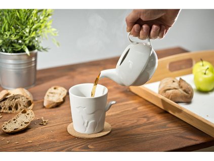 Porcelánový hrnček s chvostíkom - srnček