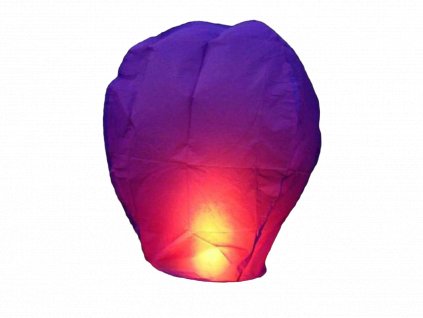 698 lampion prani cepice fialovy