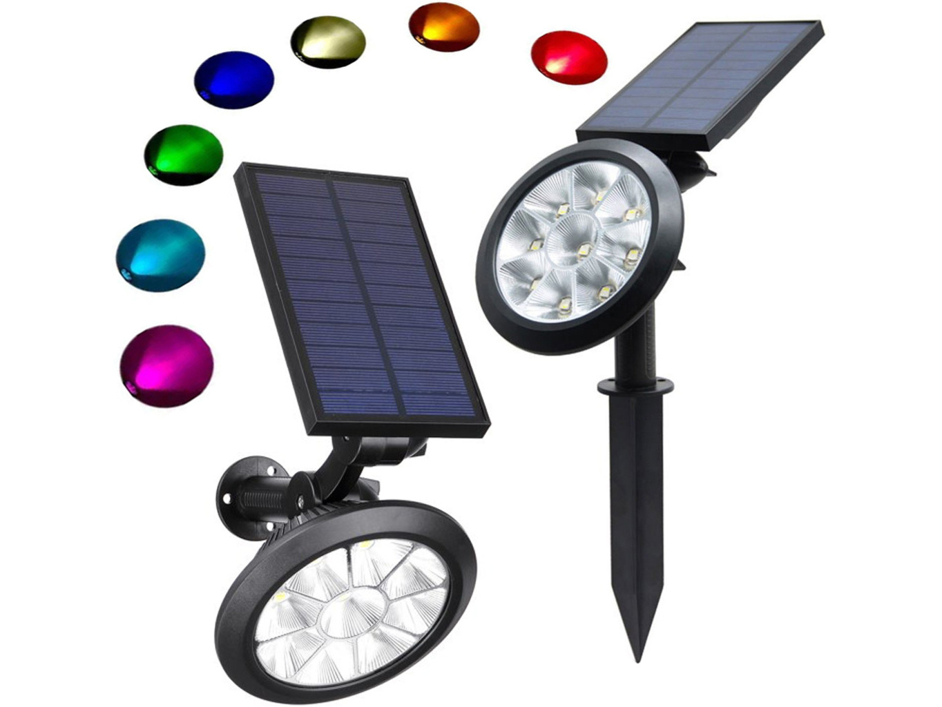 Solárny laserový záhradný projektor RGB