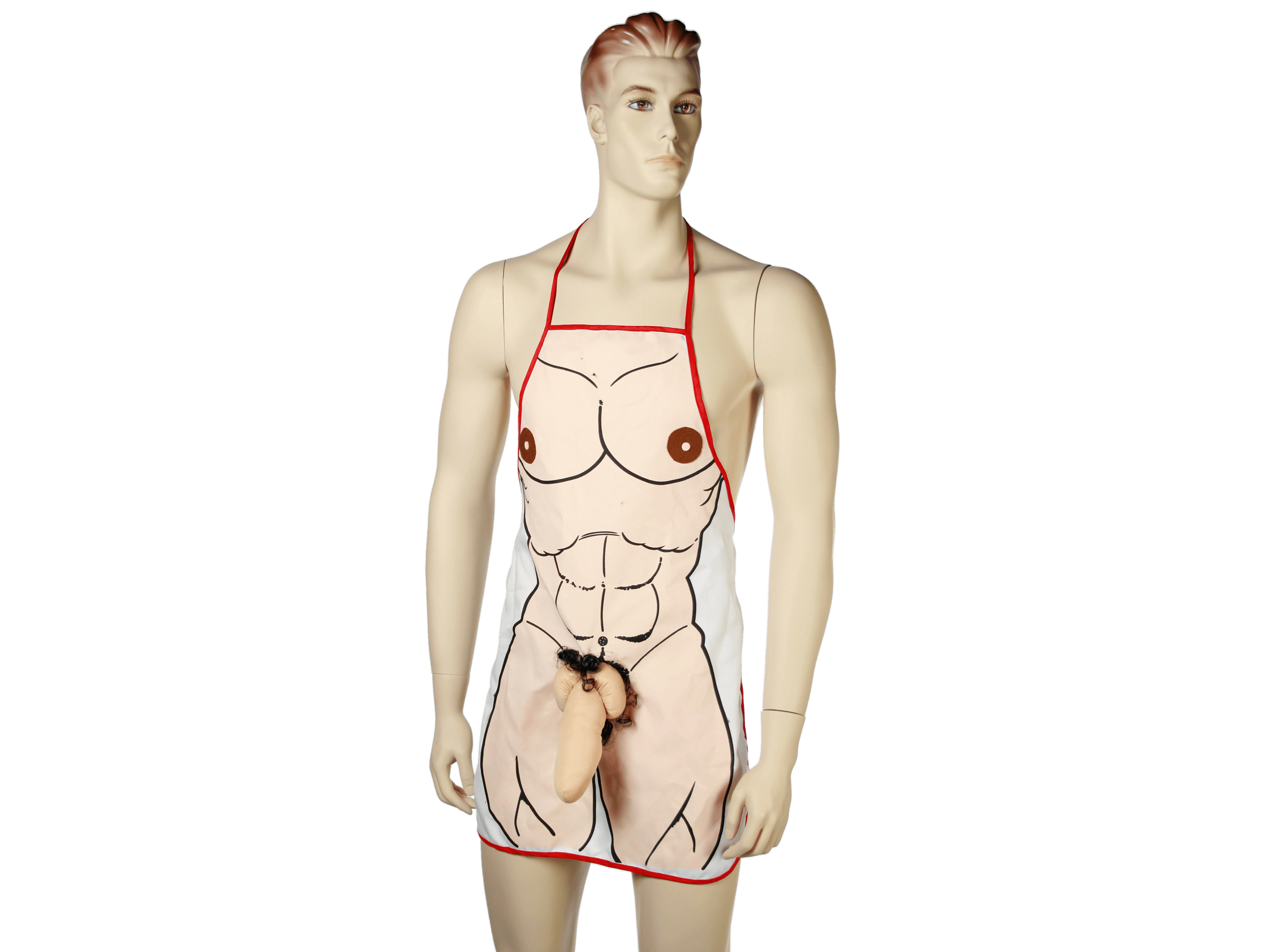 Sexy zástera s plyšovým penisom