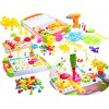 Mozaika detské puzzle plastové bloky + skrutkovač 181 kusov