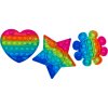 Pop It Fidget Toy Rainbow - antistresová hračka (variant Čtverec)