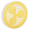 Ripple Coin mince (Farba Strieborná)