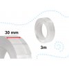 16887 10 oboustranna nano lepici paska 30 mm x 3 m transparentni 9