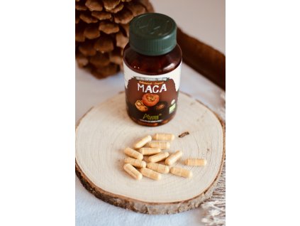 BIO maca želatinová MIX žlutá, červená a černá EXTRAKT - PRO ŽENY A MUŽE - vegan kapsle 100ks - regenerace těla, stres, endokrinní a hormonální systém - PERU