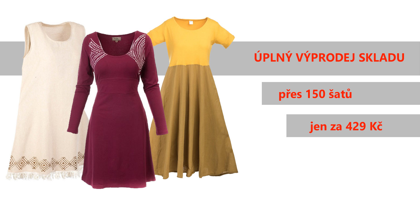 výprodej šatů z nepálu