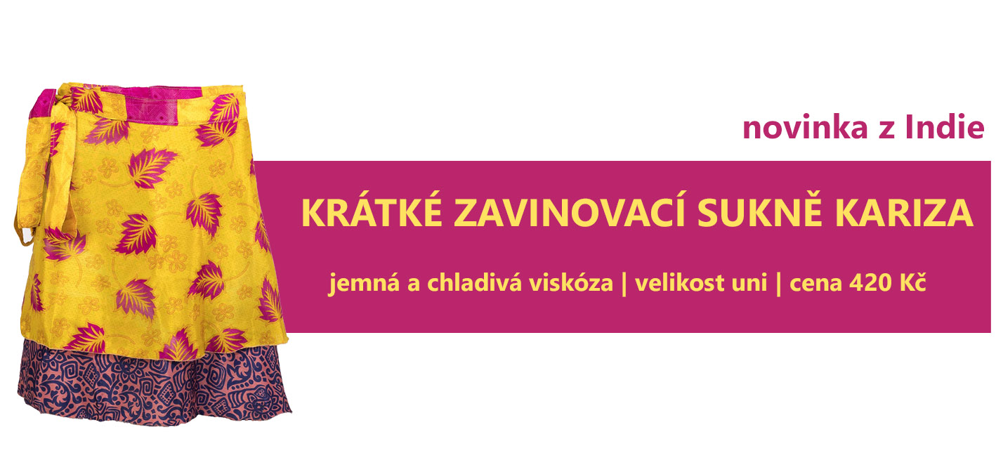 Krátké zavinovací sukně