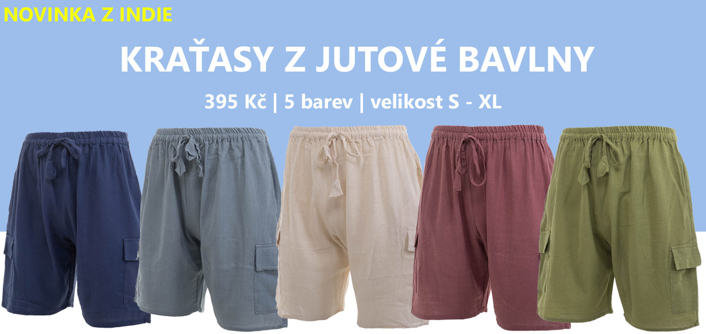 bavlněné kraťasy z indie