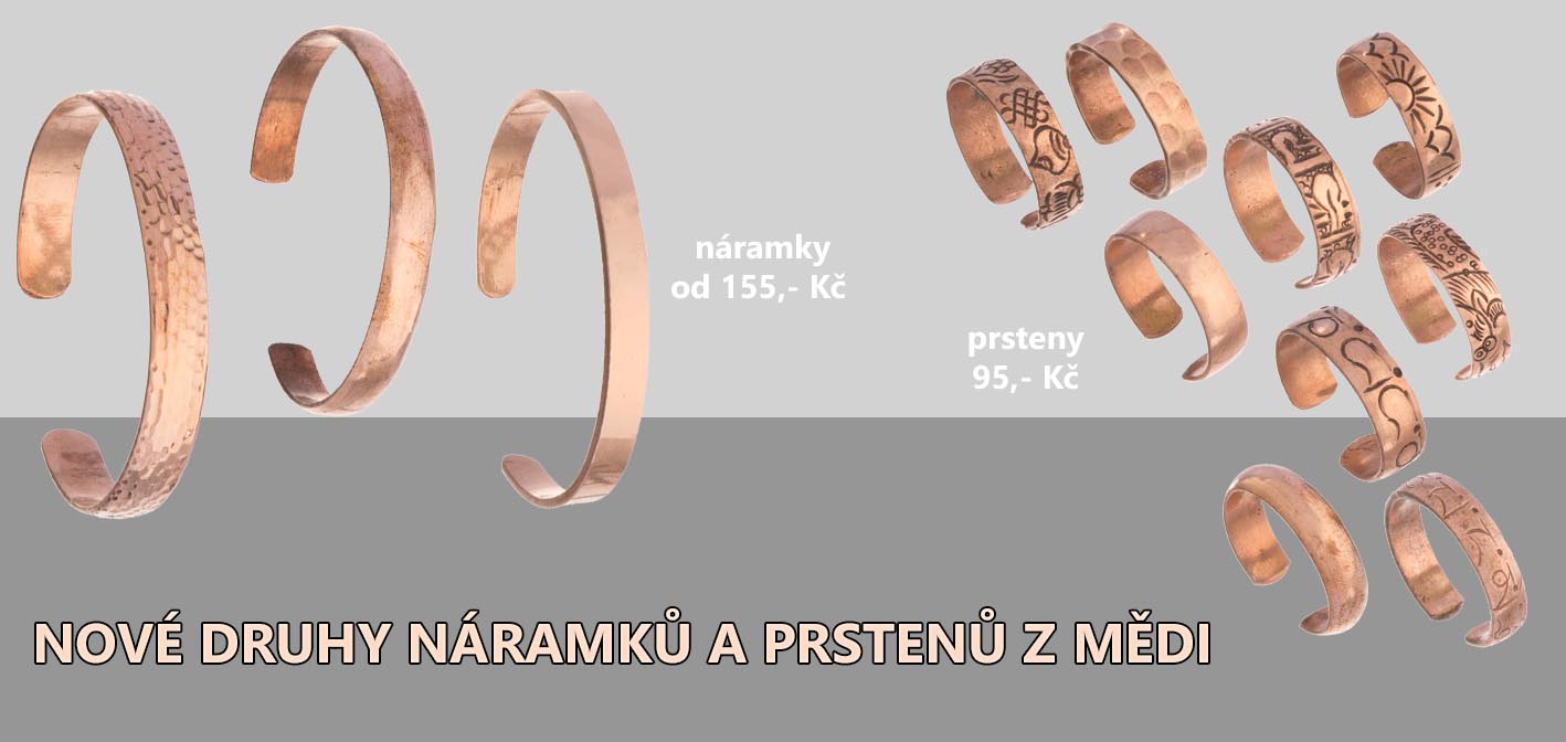 měděné šperky