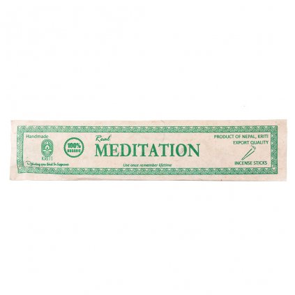 Meditace vonné tyčinky v lokta papírovém obale