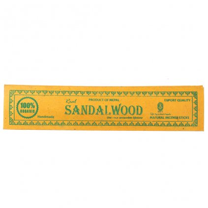 Santalové dřevo vonné tyčinky v lokta papírovém obale