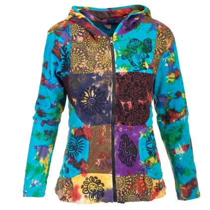 (M) Batikovaná patchwork mikina Original