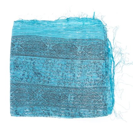 Indický šátek Classic čtvercový světle modrý