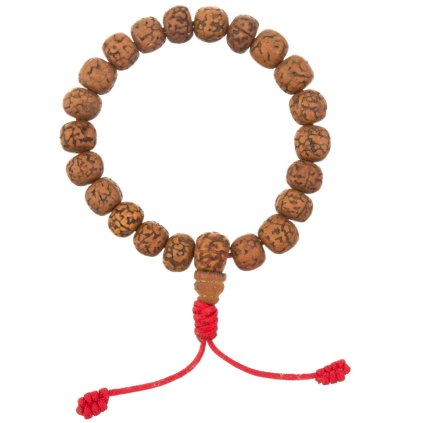 Shamballa náramek stahovací rudráškový hlazený