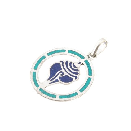 Vykládaný amulet Shanka kruh tenký