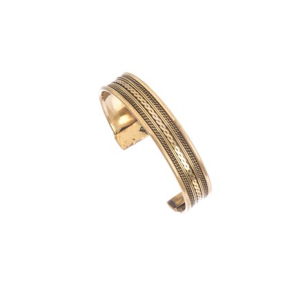 Kovový náramek z Indie Ornament (10 mm)