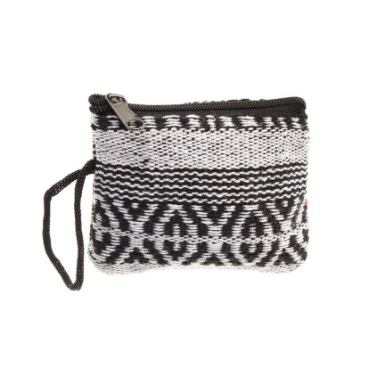 Praktická látková kapsička z bavlny černobílá