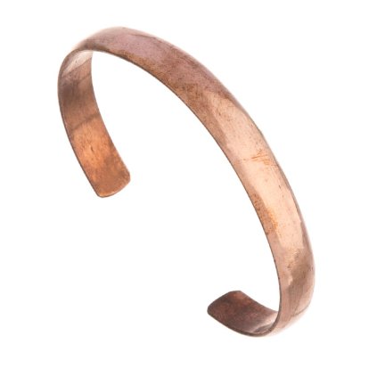 Měděný náramek hladký (šířka 10 mm)