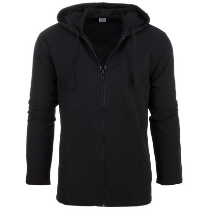 Propínací bunda z pevné a odolné bavlny černá