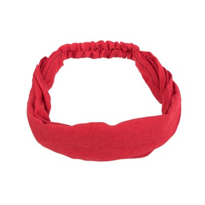 Látková čelenka do vlasů červená