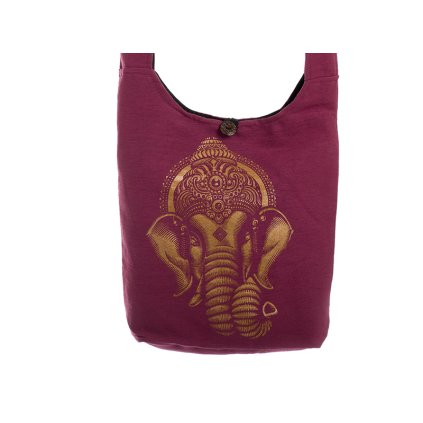 Látková taška přes rameno Gold&Maroon Ganesh