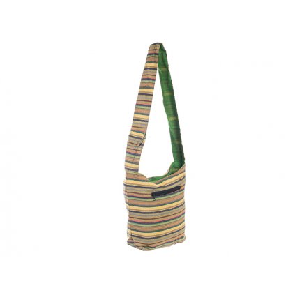 Indická bavlněná taška přes rameno zelená