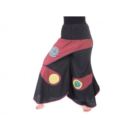 Nepálské  kalhoty s širokými nohavicemi