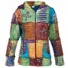 (L) Stonewash řezaná patchwork mikina Original