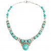 Kovový náhrdelník v tibetském stylu tyrkysový