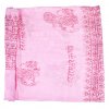 Varanasi šátek obdelníkový dlouhý růžový