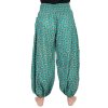 Indické kalhoty z jemné bavlny balun zelené