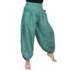 Indické kalhoty z jemné bavlny balun zelené