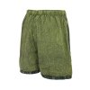 Bavlněné kraťasy stonewash tkané kapsy zelené