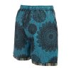 Bavlněné kraťasy stonewash Mandala tkané kapsy modré