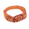 Látková čelenka do vlasů z bavlny Óm oranžová