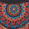 Nepálská taška z pevné bavlny Vyšívaná mandala 30 x 30 cm červenočerná