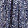 Dlouhý kaftan z umělého hedvábí modrobílý