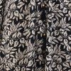 Dlouhý kaftan z umělého hedvábí černobílý