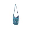 Indická bavlněná taška přes rameno s kapsami modrá