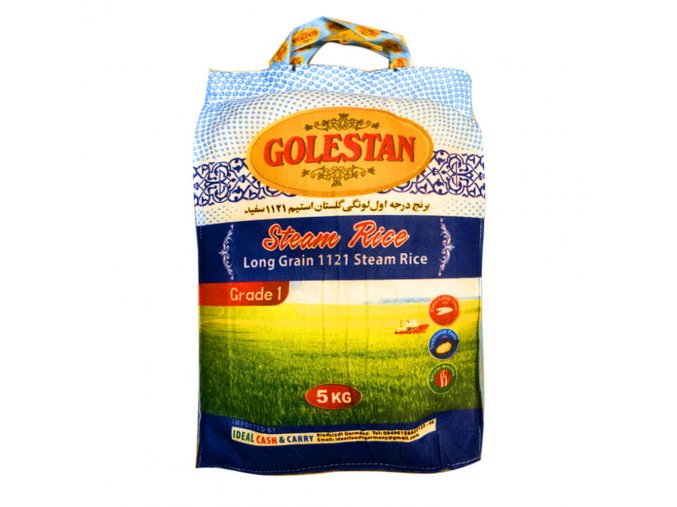 golestan steam rice long grain rice 5kg 1000x1000