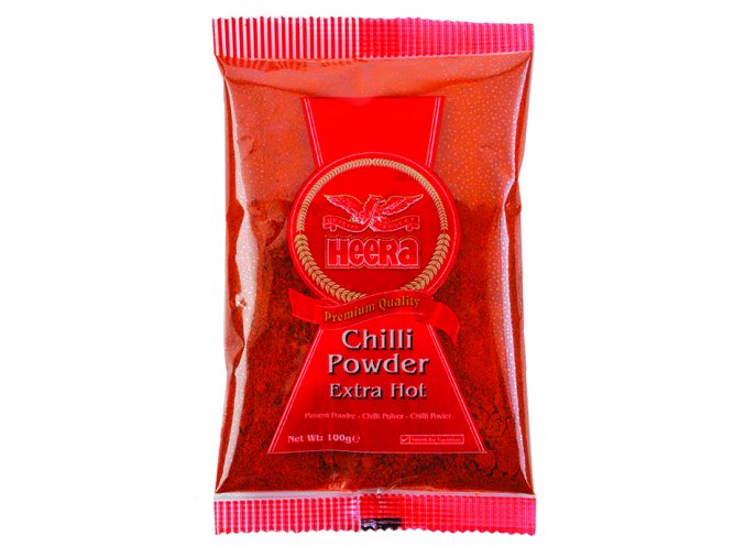 HEERA ČERVENÉ CHILLI PRÁŠEK (RED CHILI POWDER EXTRA HOT ) 100G