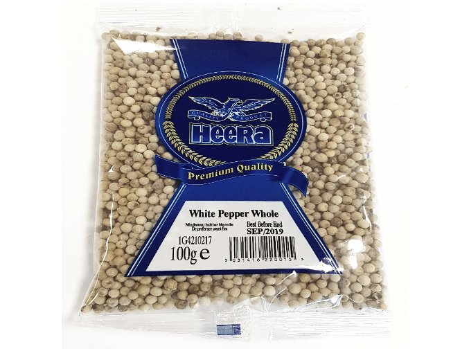 heera white pepper whole 100g