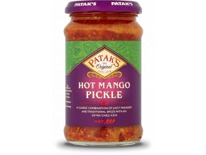 pataks hot mango pickle 283g