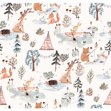 day at the lake crowdy 25x23