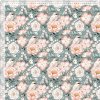 peony green retro